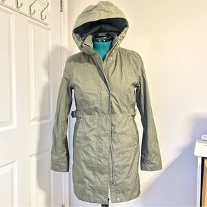 North Face Olive Green Laney Trench Coat Size Small